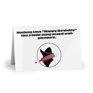 Spanking Birthday Card l Kinky Birthday Card l Fetish Birthday Card l Greeting Card l Femdom Birthday Card l Gag Gift l Novelty Card