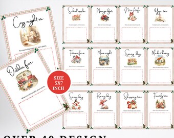 Christmas Gift Card Book, Printable Gift Card Book, 2026 Card Holder, Christmas College happy new year card, Personalized Gift Card Holder