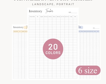Printable Inventory Tracker: Small Business Organizer (Digital PDF)