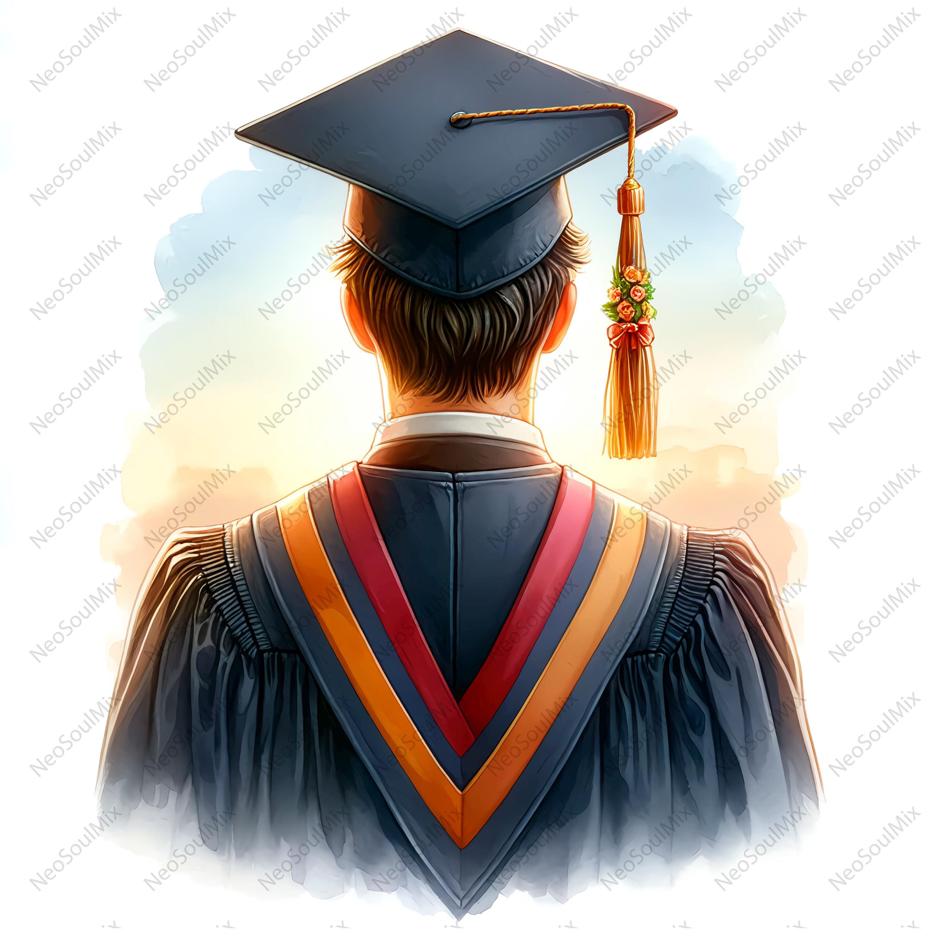 23 Graduate Boy Clipart | Student Grad Designs | High-quality JPG Files ...