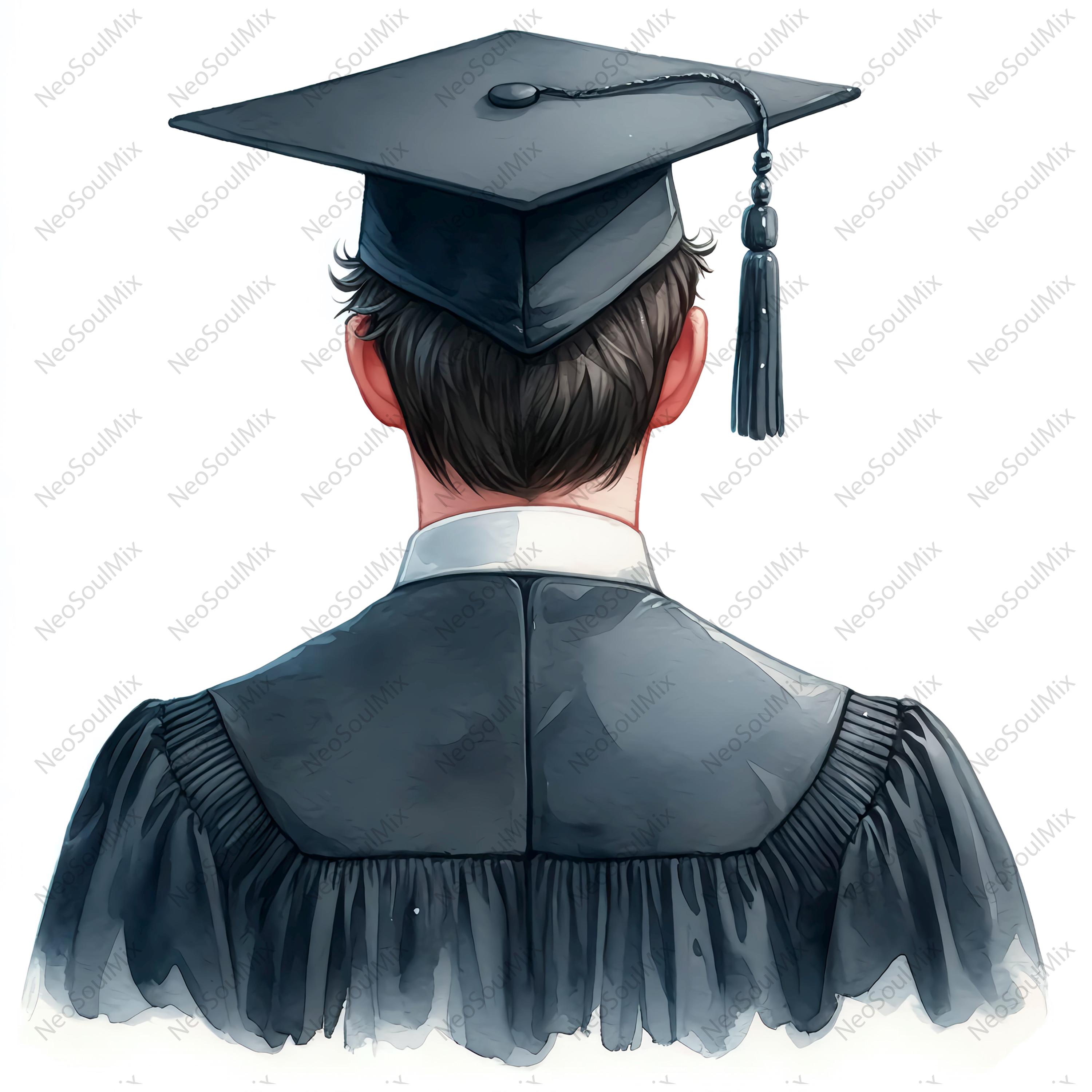 23 Graduate Boy Clipart | Student Grad Designs | High-quality JPG Files ...