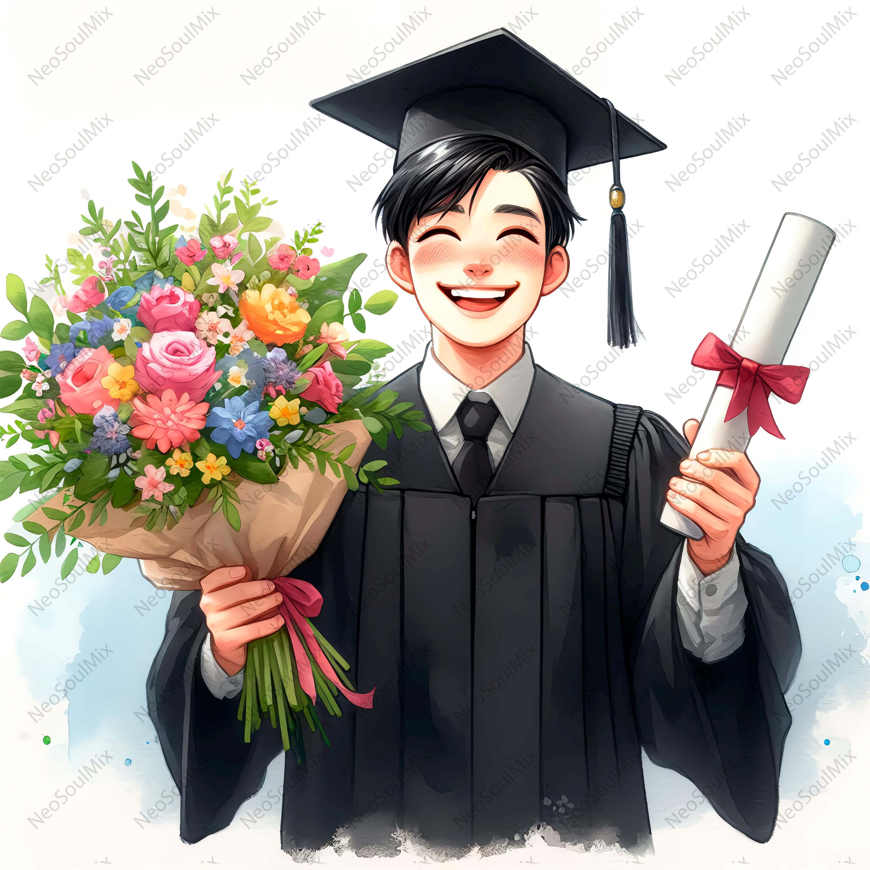 22 Graduate Boy Clipart | Student Grad Designs | High-quality JPG Files ...