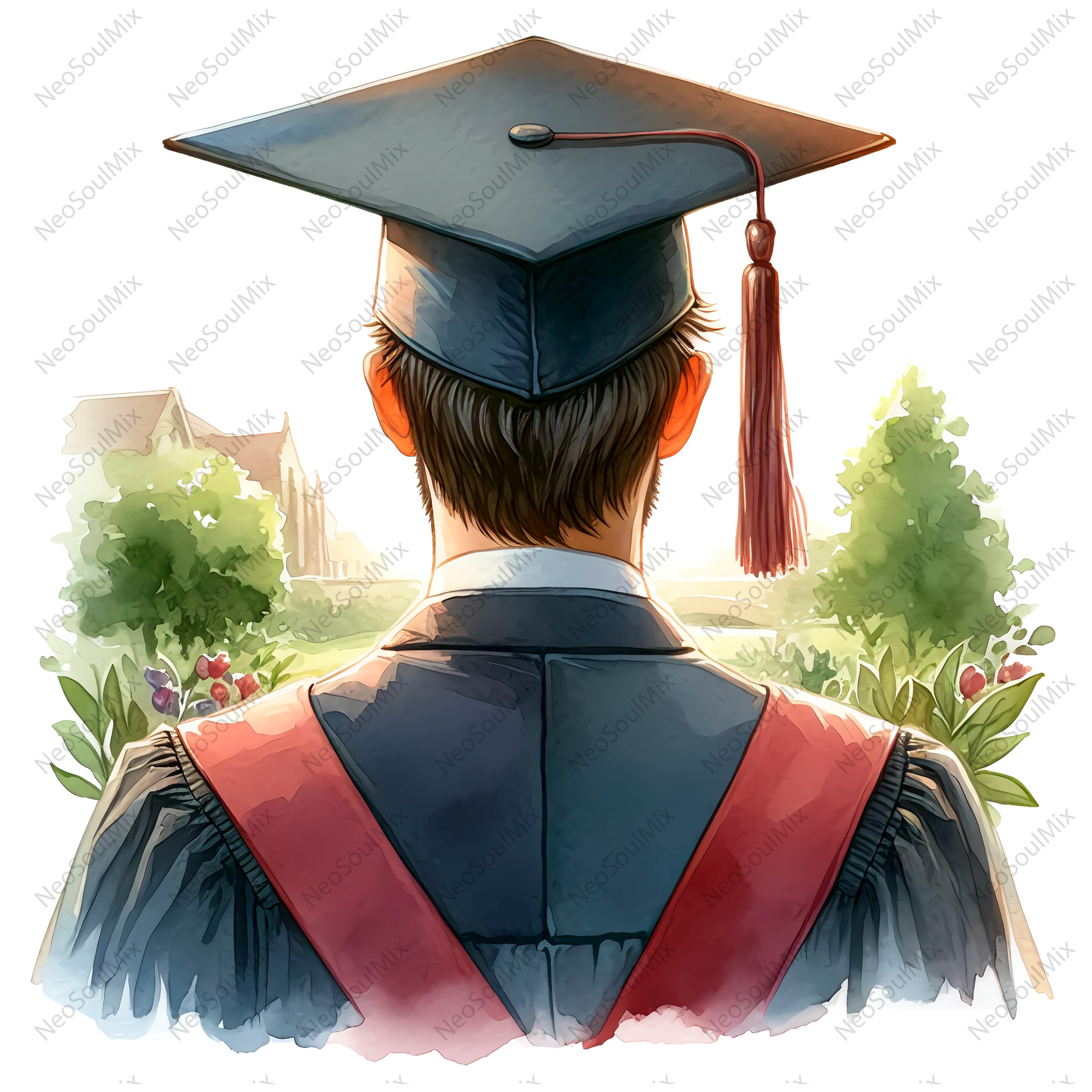 23 Graduate Boy Clipart | Student Grad Designs | High-quality JPG Files ...