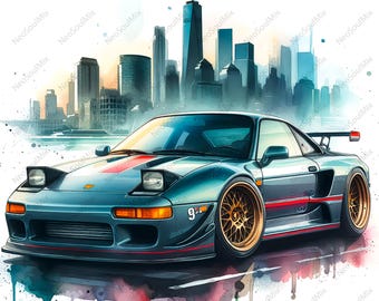 Paquete de 21 imágenes prediseñadas de automóviles / Autos retro / Imágenes prediseñadas de acuarela imprimibles / JPG de alta calidad / Descarga digital / Manualidades de papel / Diario basura