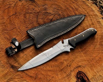 Handmade D2 Steel Bowie Knife – Jack Krauser Replica, Resident Evil Gift