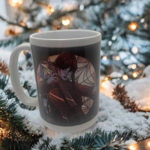 Tazza con cartoni animati per il giorno del nostro compleanno