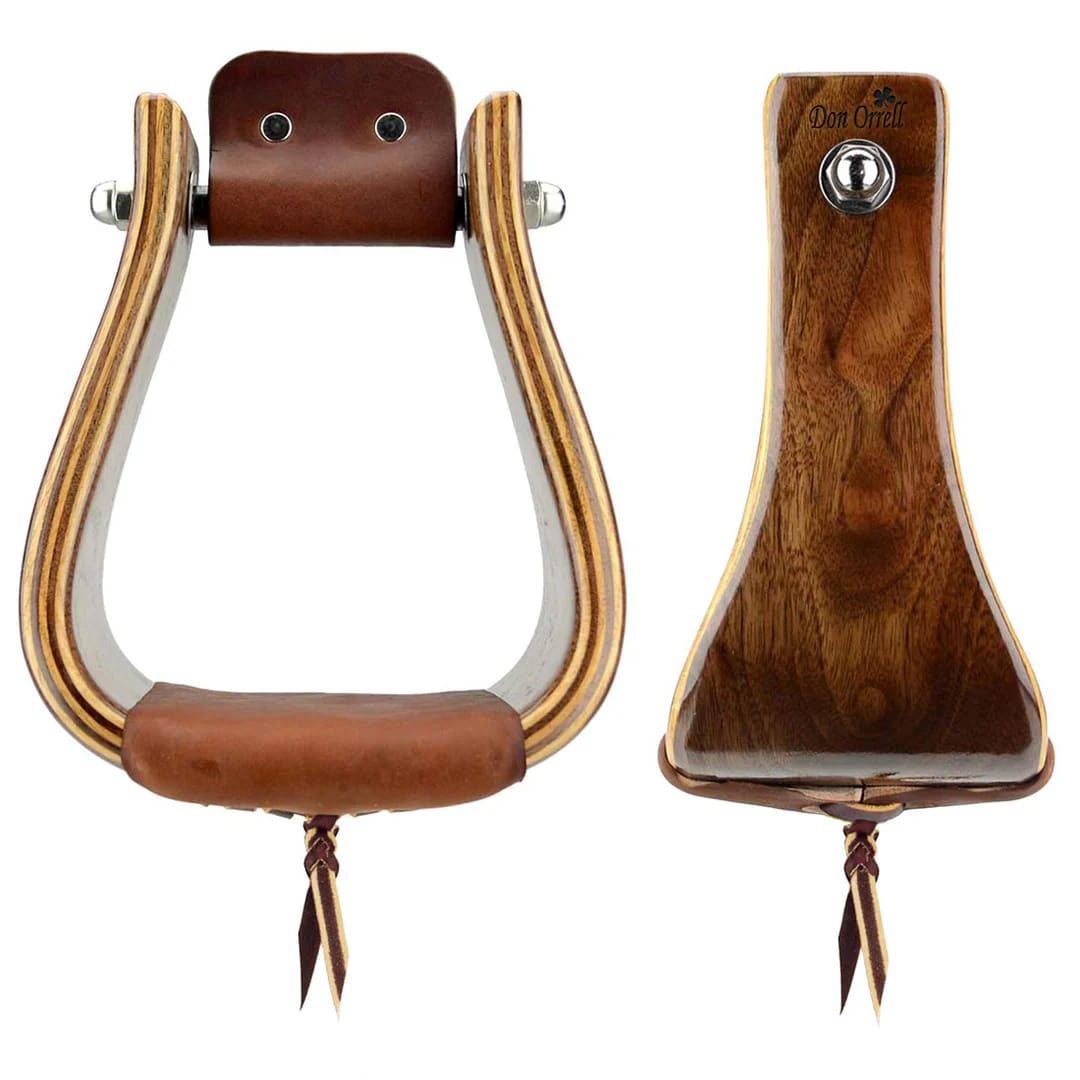 Étriers de selle occidentale vintage non marqués Monel nickel