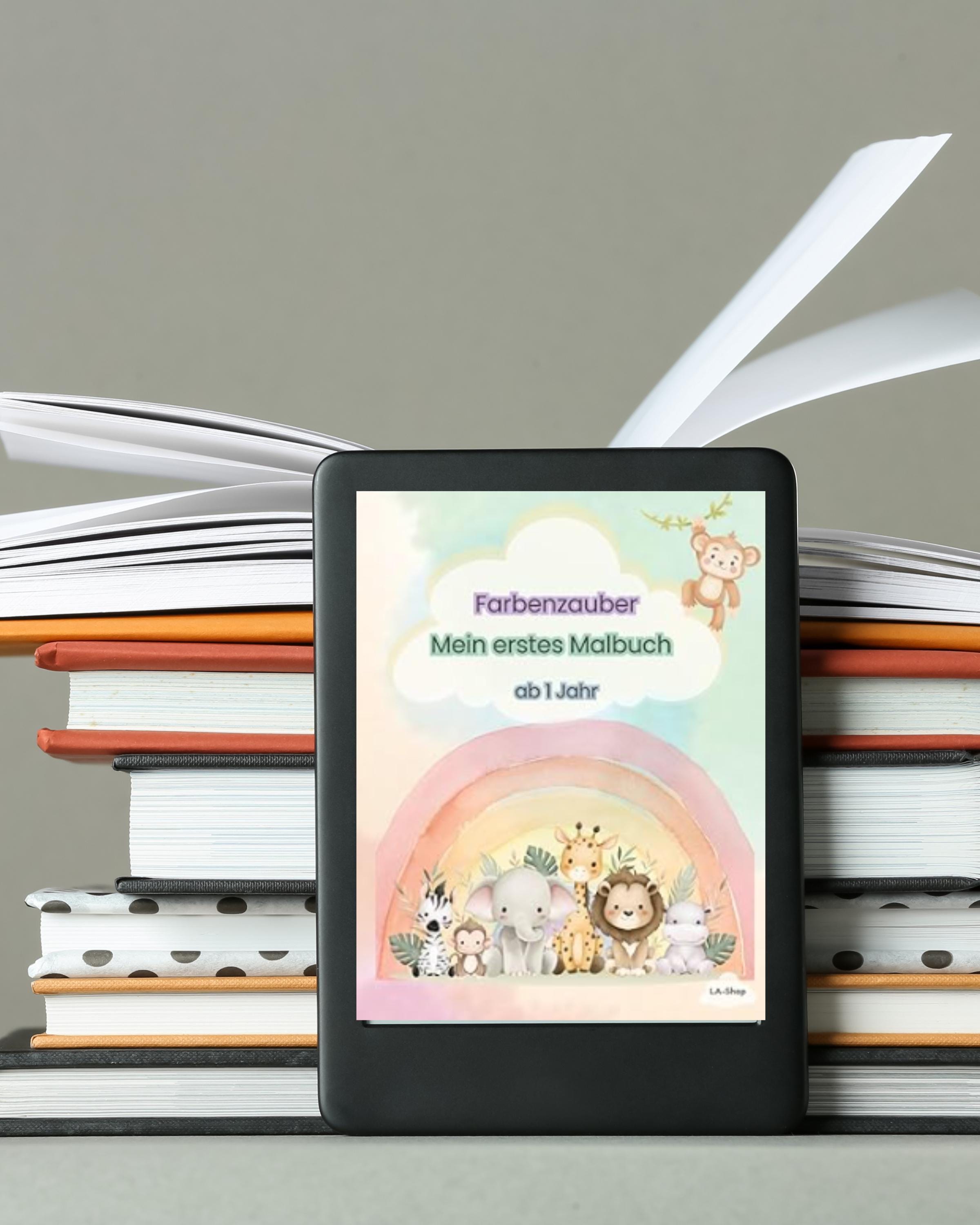 Mein Erstes Kunterbuntes Malbuch – 50 Einfache Ausmalbilder Für Kinder 1-4 Jahre (Motorik & Kreativität)