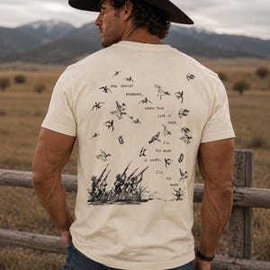 Duck Hunting Graphic Tee, Christian Country Shirt, I'll Fly Away Hymn T-Shirt, Vintage Hunting Shirt, Comfort Colors Christian Tee