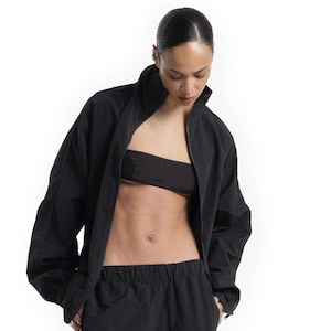 Black Luxury Silk Bralette – Ultra‑Soft Mulberry Silk Triangle Top, Handmade Unique Lingerie Gift for Romantic Evenings & Special Occasions