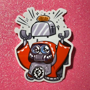 Hail the Omnitoaster Clear Vinyl Sticker
