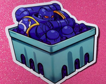 Blueberry Space Boy vinyl sticker