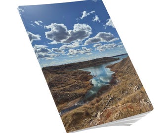 Soft Cover Lined Journal - 100 or 200 pages - Clouds Over A Calm Lake Photograph