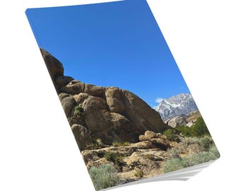 Soft Cover Lined Journal - 100 or 200 pages - Boulders In The Desert Landscape Photography
