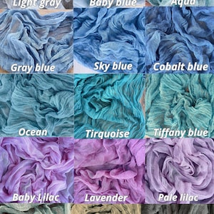 Wedding Cheesecloth Table Runner Color Choise Boho Wedding Table Centerpiece Decor Gauze Cotton Hand Dyed Beach Wedding Bridal Shower Partys
