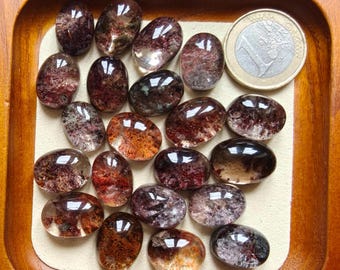 Fantoomkwarts cabochons – Natuurlijke spookkwarts edelstenen – Sieraden maken, draadwikkelen en macramébenodigdheden