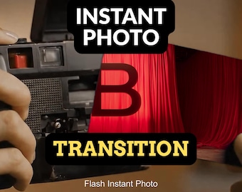 Instant Photo Stinger Transition | Retro Camera VFX Optimized for Streaming