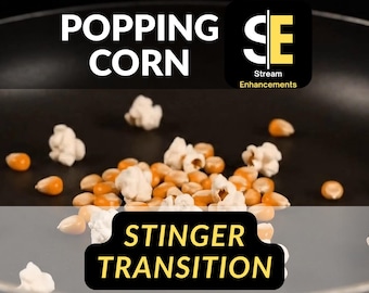 Popcorn Time Stinger Transition | Movie Night VFX Optimized for Streaming