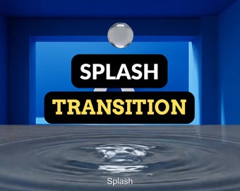 Water Splash Stinger Transition | Clean & Simple VFX Optimized for Streaming