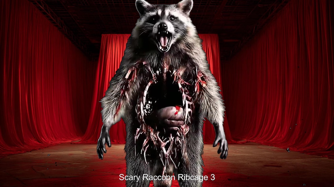 Scary Raccoon Ribcage Stinger Transition | Creepy Undead Horror (multi ...