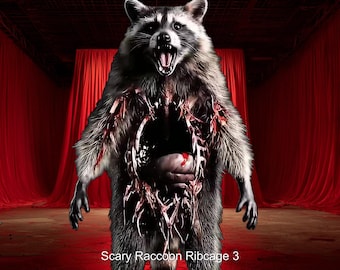 Scary Raccoon Ribcage Stinger Transition | Creepy Undead Horror (Multi Stream Pack)