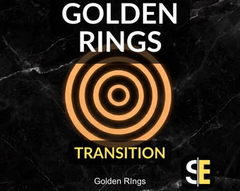 Golden Rings Stinger Transition | Elegant Abstract VFX Optimized for Streaming