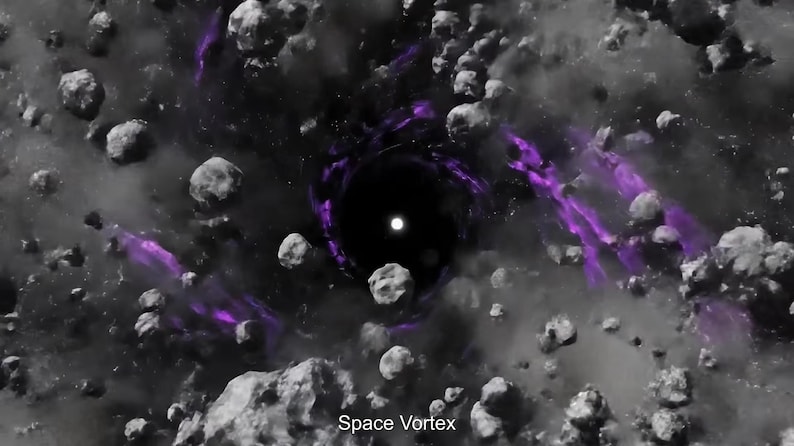 Vortex Devouring Space Rocks Space Vortex Stinger Transition | Cosmic Sci-fi VFX Optimized for ...