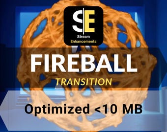 Sphere of Flames Stinger Transition | Fireball VFX Optimized for Streaming