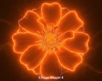Ember Bloom Stinger Transition | Fire Flower VFX Optimized for Streaming (Instant Digital Download)