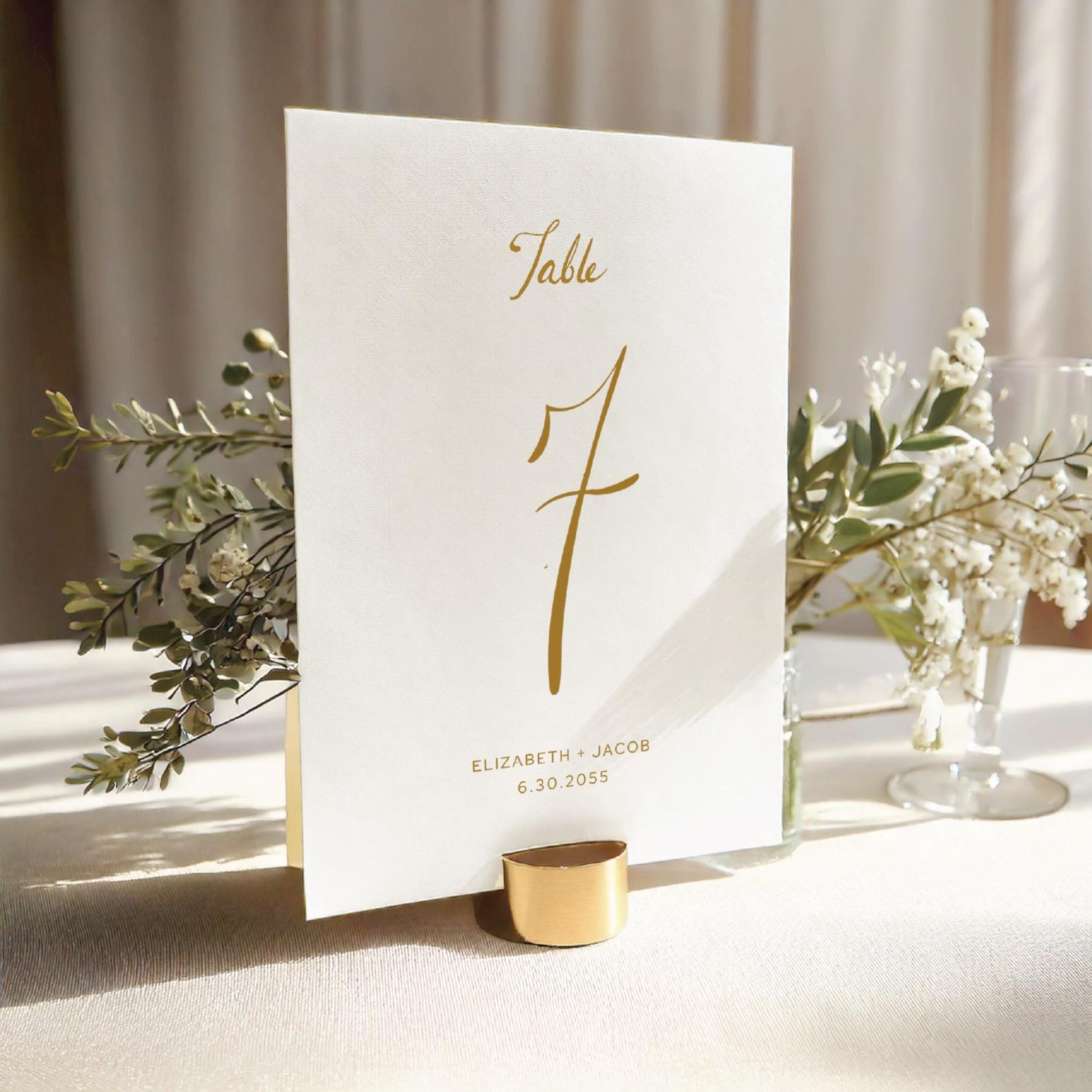 Handwritten Wedding Table Numbers Editable Event Decor (digital — free download