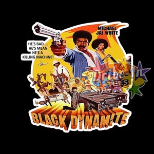 BLACK DYNAMITE Blaxploitation Funny Humor Kung Fu Black Cinema Cult Classic Movie Poster Gift T Shirt