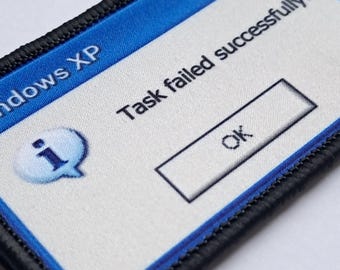 Attività fallita con successo. Toppa tattica con velcro ricamato.