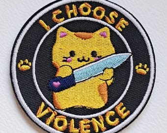 Kitty ;) Toppa tattica con citazione divertente e toppa con velcro ad anello