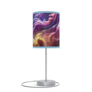 Vibrant Art Lamp, Colorful Nightstand Light, Modern Decor, Living Room Accent, Unique Gift for Home