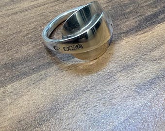 Sterling silver spoon ring