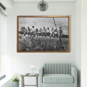 Lunch atop a Skyscraper Art, 11 Men Canvas Wall Art, Popular Canvas, Poster, New York Poster, Printable Wall Art, Man Cave, Livingroom decor