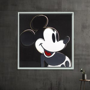 Mickey Mouse Pop Art Canvas,Mickey Mouse Wall Decor,Mickey Mouse Poster,Movie Character,High Quality,Framed Art,Ready To Hang,Wall Art Print