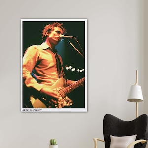 Jeff Buckley Concert Poster, Iconic Musician Wall Art, Rock Canvas Print, Music Fan Collectibles, Vintage Music Poster, Ready to Hang