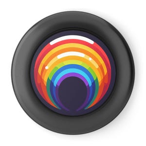 Rainbow Retro Frisbee, Fun Outdoor Game, Perfect for Picnics, Shipping from America