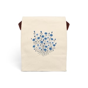 Eco-Friendly Canvas Lunch Bag with Strap, Back to school