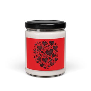 Romantic Heart Scented Soy Candle, Shipping from America