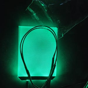 Flexible LED Cosplay Eye Light Kit: Helmet Mask Accessory (70x90mm Rectangle)