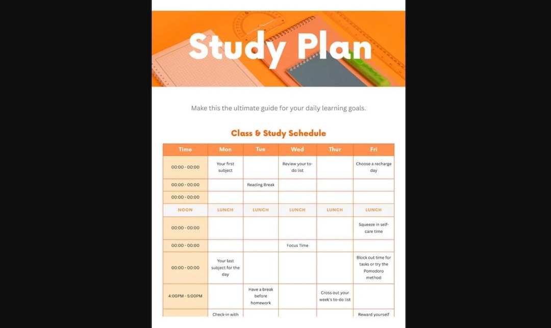Ultimate Study Planner | Printable & Digital | Daily Study Schedule ...