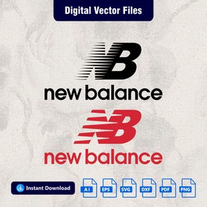 New Balance Logo SVG, file vettoriali tagliati per Cricut, Silhouette, download digitale