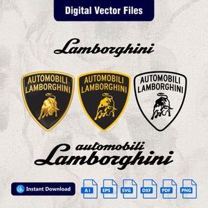 Car Logo Vector, Digital Iconic Car, Bundle Layered SVG, Cricut, Instant Download