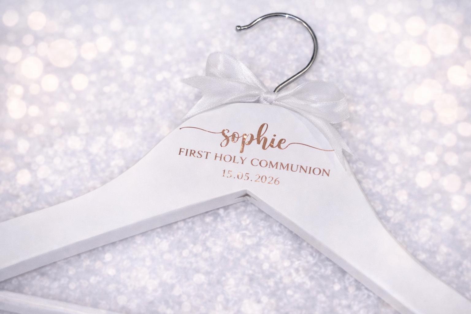 Personalised First R Communion Stole Personalised First Holy Communion Hanger | Custom Name & Date ...