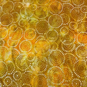 Golden Yellow Batik Fabric BTY, Quilting Cotton BTY, Cotton Fabric bty, Beige Batik, Tan Batik BTY, Discount batik fabric