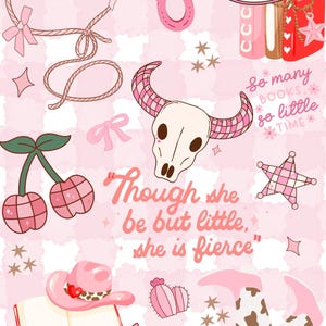 Kindle Insert, Kindle Basic, Romanze, Bücherliebe, pink Cowgirl, digitaler Download