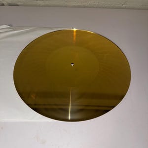 Gold vinyl record