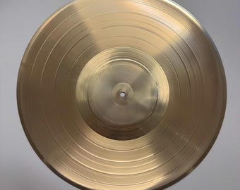 Disco de vinilo dorado dorado